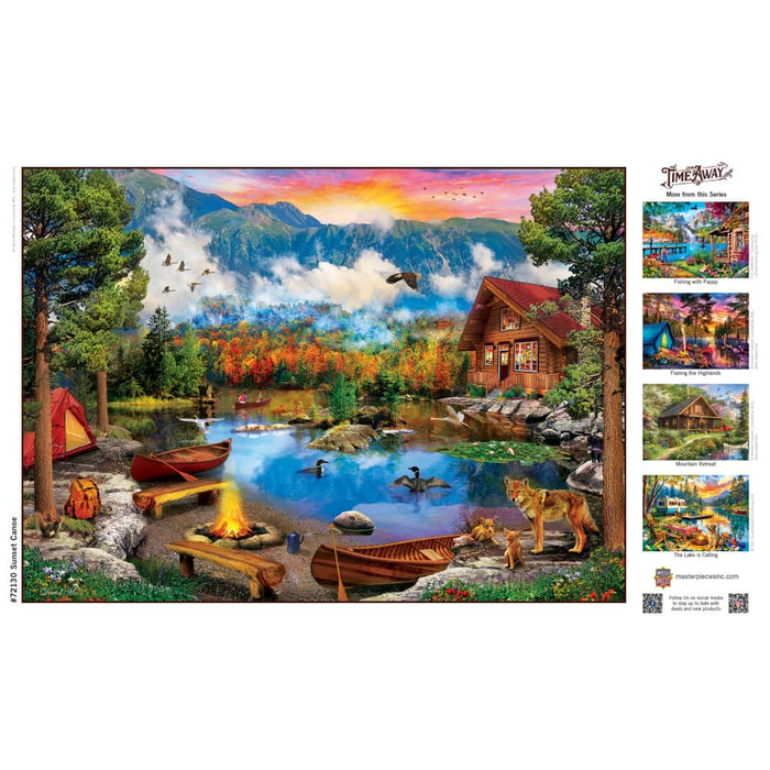 Time Away - Sunset Canoe 1000 Piece Jigsaw Puzzle - for just $16.99! 