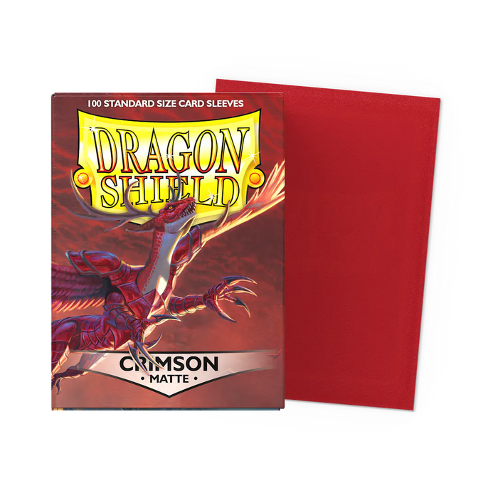 Crimson - Matte Sleeves - Standard Size - for just $13.99! 