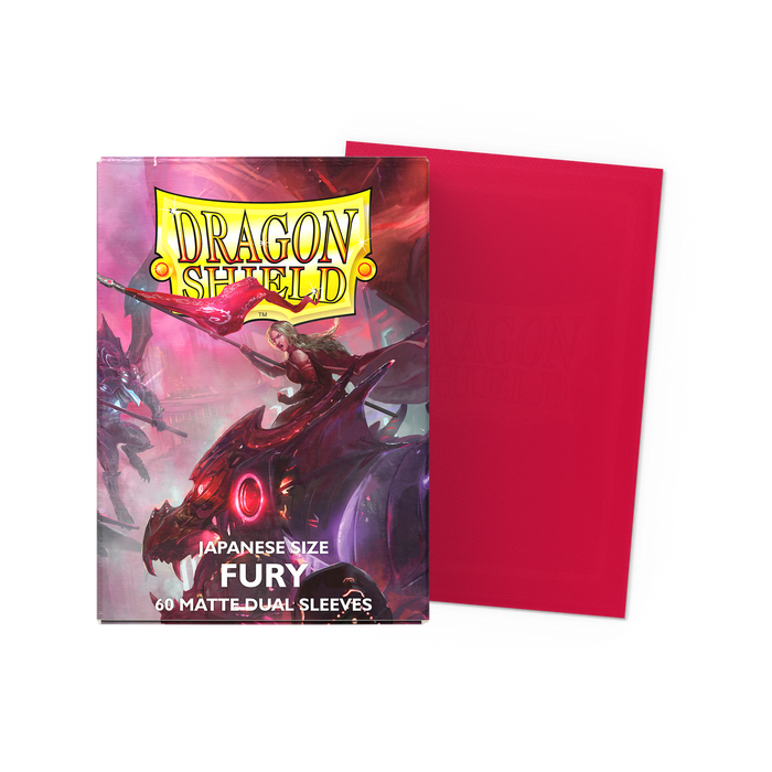 Dragon Shield: Standard 100ct Sleeves - Fury (Dual Matte) - for just $14.99! 