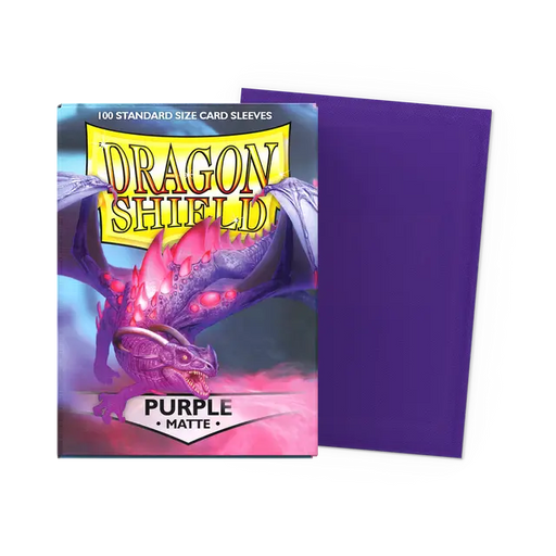 Dragon Shield: Standard 100ct Sleeves - Purple (Matte) - for just $14.99! 