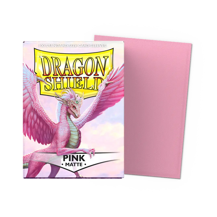 Dragon Shield: Standard 100ct Sleeves - Pink (Matte) - for just $14.99! 