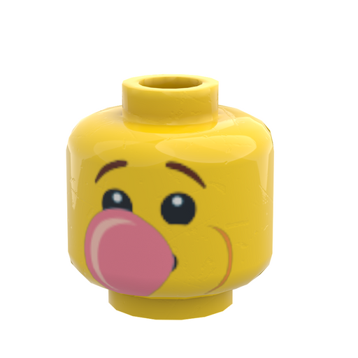 Boy Blowing Bubble Gum Minifig Head (LEGO) - Premium  - Just $2.50! Shop now at Retro Gaming of Denver