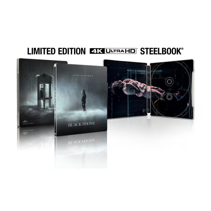 Black Phone 2 - Limited Edition Steelbook (4K Ultra HD + Blu-ray + Digital) - for just $41.99! 
