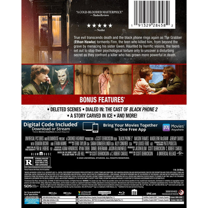 Black Phone 2 - Limited Edition Steelbook (4K Ultra HD + Blu-ray + Digital) - for just $41.99! 