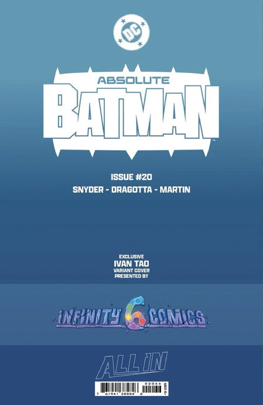ABSOLUTE BATMAN #20 IVAN TAO EXCLUSIVE VAR (06/03/2026) - for just $20! 