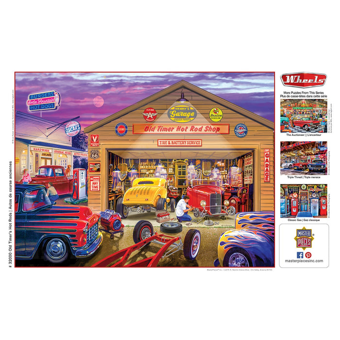 Wheels - Old Timer's Hot Rods 750 Piece Jigsaw Puzzle - Just $14.99! Shop now at Retro Gaming of Denver