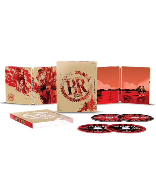 Battle Royale - 25th Anniversary Limited Edition Steelbook (4K Ultra HD + Blu-ray + Digital) - for just $46.99! 