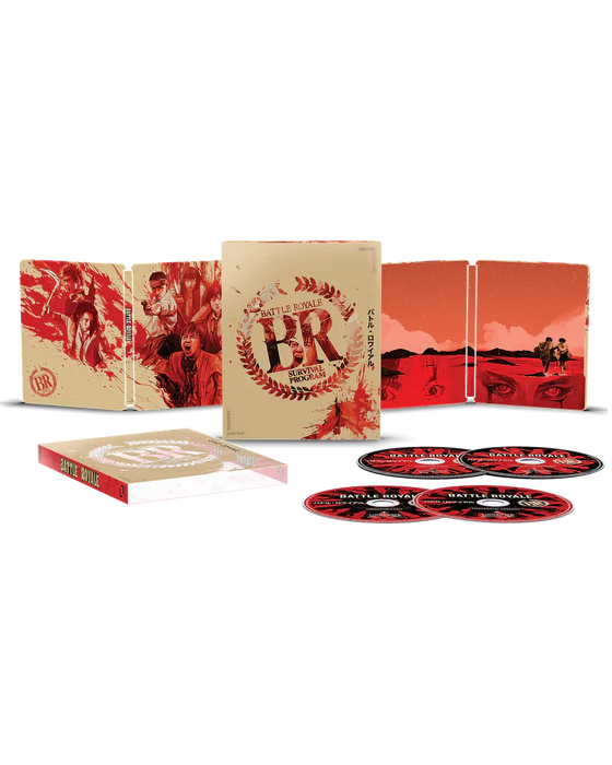 Battle Royale - 25th Anniversary Limited Edition Steelbook (4K Ultra HD + Blu-ray + Digital) - for just $46.99! 