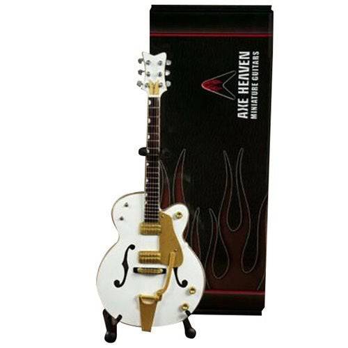 Brian Setzer White Hollow Body Miniature Guitar Replica - for just $34.99! 