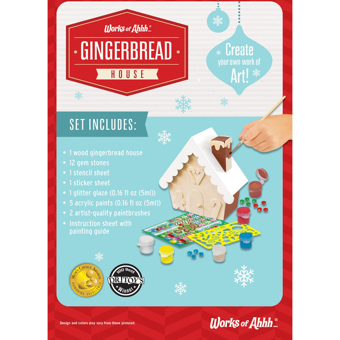 Gingerbread House Wood Paint Set - Just $16.99! Shop now at Retro Gaming of Denver