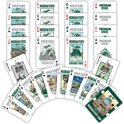 Michigan State Spartans Fan Deck Playing Cards - 54 Card Deck - Just $6.99! Shop now at Retro Gaming of Denver