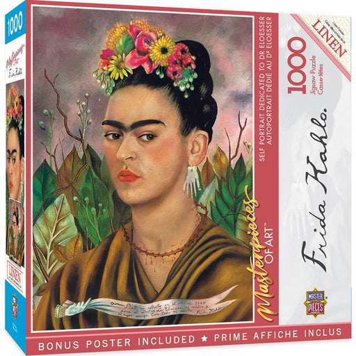 MasterPieces of Art - Frida Kahlo Self Portrait 1000 Piece Jigsaw Puzzle - Just $16.99! Shop now at Retro Gaming of Denver