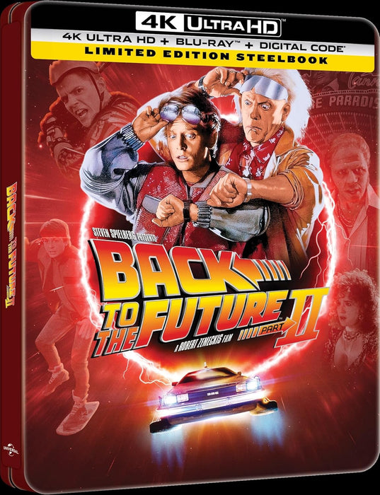 Back to the Future Part II - Limited Edition 40th Anniversary Steelbook (4K Ultra HD + Blu-ray + Digital) - for just $29.99! 