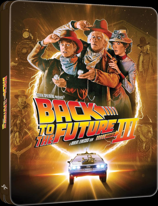 Back to the Future Part III - Limited Edition 40th Anniversary Steelbook (4K Ultra HD + Blu-ray + Digital) - for just $39.99! 