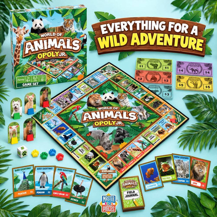 World of Animals Opoly Junior Board Game - for just $24.99! 