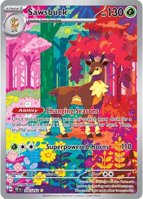 Sawsbuck (166/162) [Scarlet & Violet: Temporal Forces] - for just $23.15! 