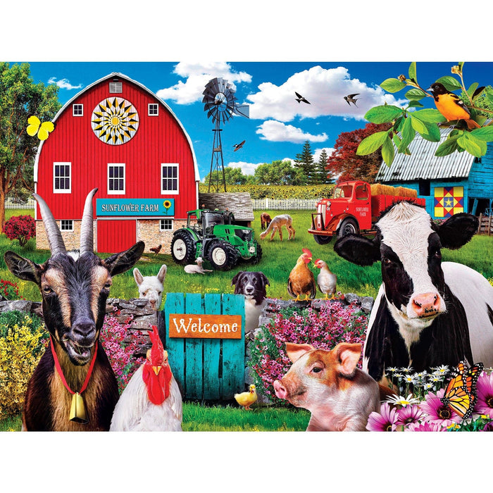 Green Acres - Welcoming Committee 300 Piece EZ Grip Jigsaw Puzzle - for just $14.99! 
