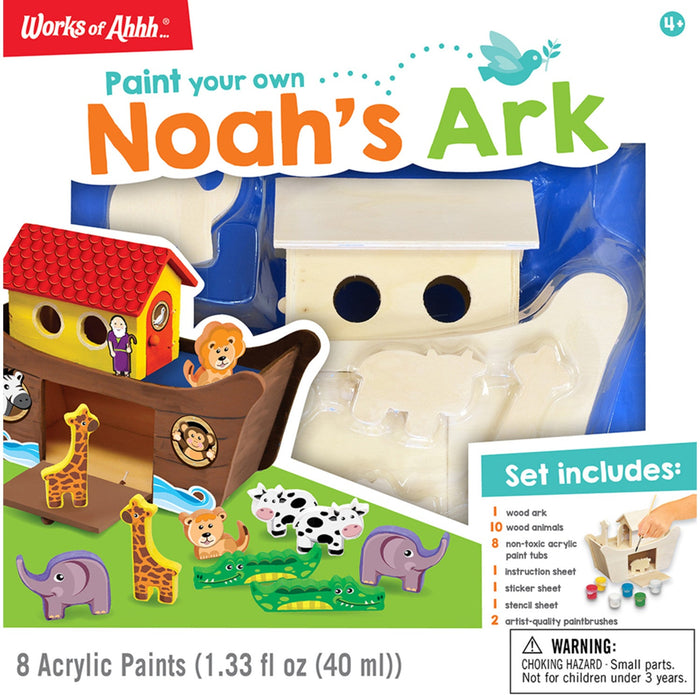 Noah's Ark Wood Craft & Paint Kit - Just $19.99! Shop now at Retro Gaming of Denver