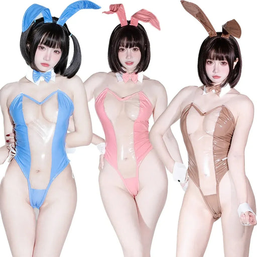 Sexy Bunny Girl Costume - Transparent Halloween Cosplay Jumpsuit - for just $40.95! 