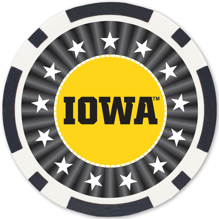 Iowa Hawkeyes 100 Piece Poker Chips - Just $29.99! Shop now at Retro Gaming of Denver