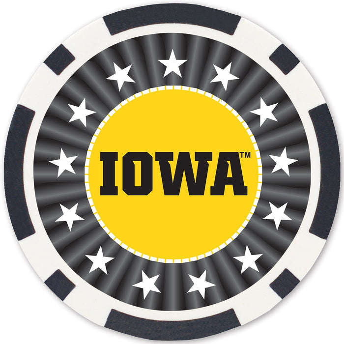 Iowa Hawkeyes 100 Piece Poker Chips - for just $14.99! 