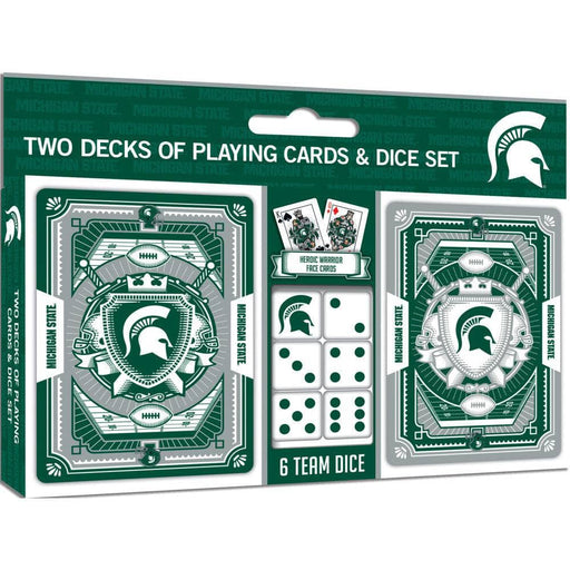 Michigan State Spartans - 2-Pack Playing Cards & Dice Set - for just $19.99! 