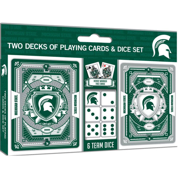 Michigan State Spartans - 2-Pack Playing Cards & Dice Set - for just $19.99! 
