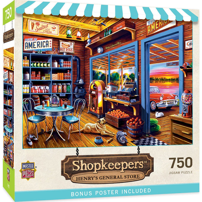 Shopkeepers - Henry's General Store 750 Piece Jigsaw Puzzle - for just $9.99! 
