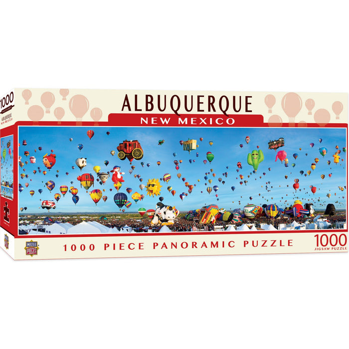 Albuquerque, New Mexico 1000 Piece Panoramic Jigsaw Puzzle - Just $19.99! Shop now at Retro Gaming of Denver