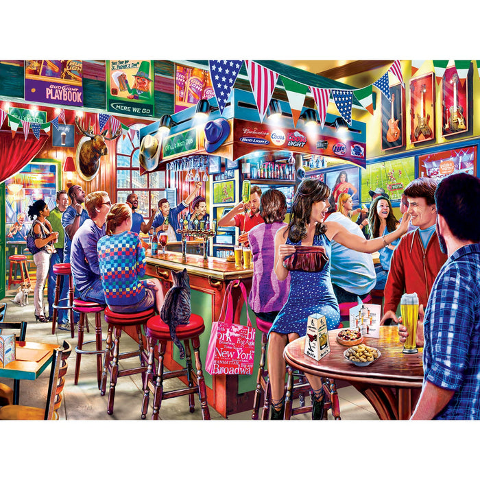 Drive-Ins, Diners & Dives - Duffy's Sports & Suds 550 Piece Jigsaw Puzzle - Just $14.99! Shop now at Retro Gaming of Denver