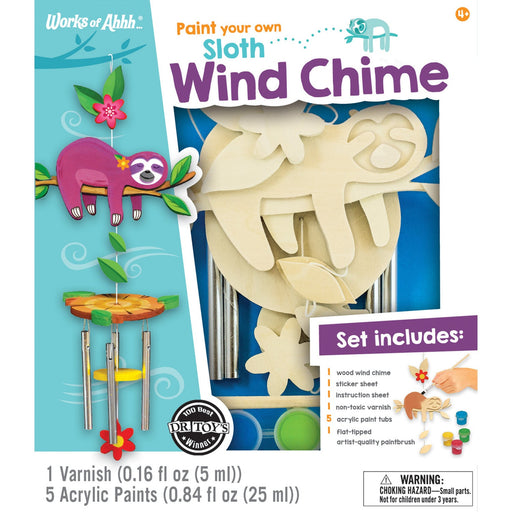 Sloth Wind Chime Wood Craft & Paint Kit - Just $16.99! Shop now at Retro Gaming of Denver