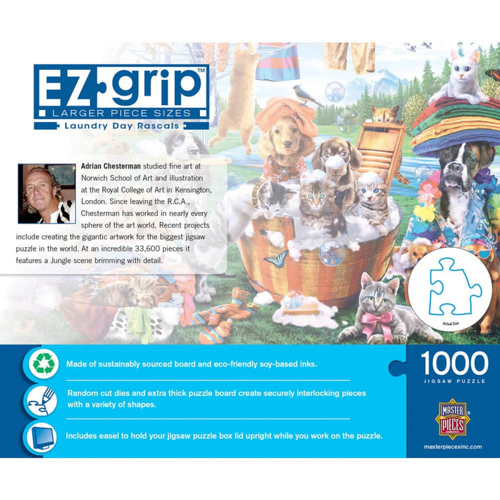 EZ Grip - Laundry Day Rascals 1000 Piece Jigsaw Puzzle - for just $19.99! 
