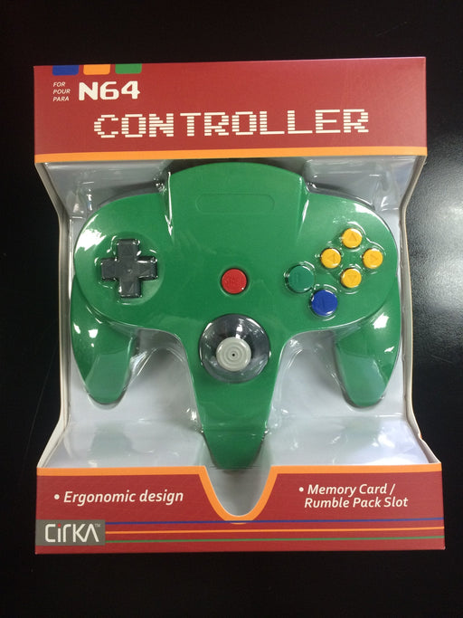 Nintendo N64 Controller Green (CirKa) - Just $19.99! Shop now at Retro Gaming of Denver