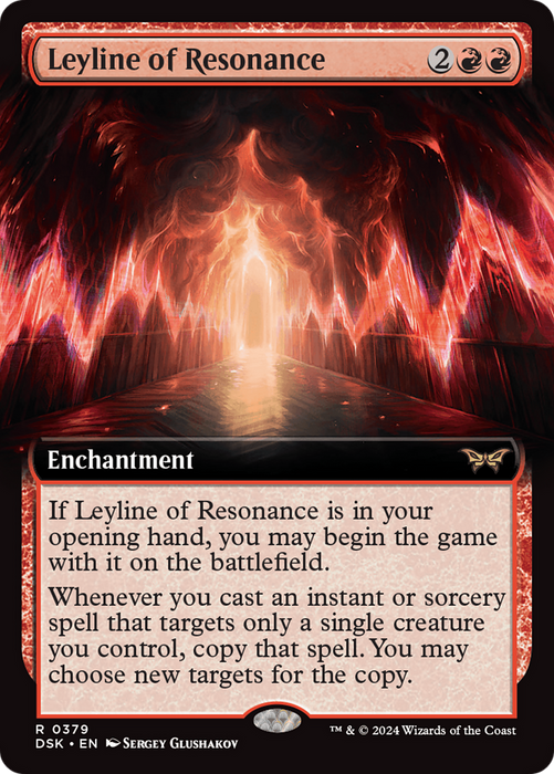 Leyline of Resonance (DSK-379) - Duskmourn: House of Horror: (Extended Art) - for just $0.32! 
