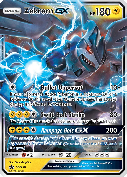 Zekrom GX (SM138) [Sun & Moon: Black Star Promos] - for just $10.25! 