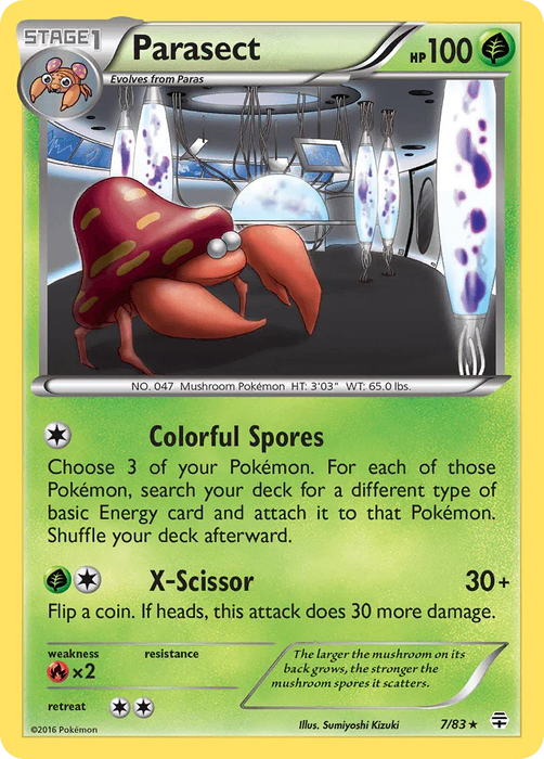 Parasect (7/83) [XY: Generations] - for just $0.15! 