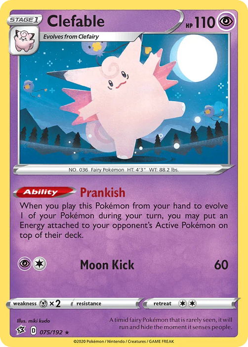 Clefable (075/192) [Sword & Shield: Rebel Clash] - for just $0.35! 