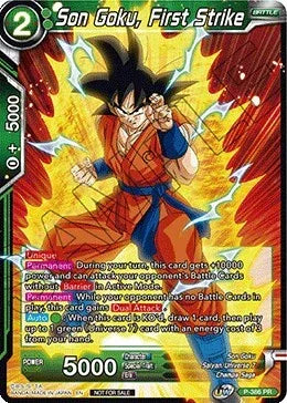 Son Goku, First Strike (Tournament Pack Vol. 8) (P-386) [Tournament Promotion Cards] - for just $0.15! 