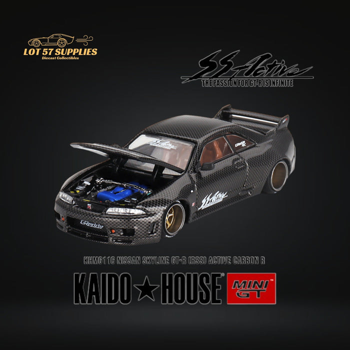 (Pre-Order) Mini GT x Kaido House Nissan Skyline GT-R (R33) Active Carbon R 1:64 KHMG116 - Just $24.99! Shop now at Retro Gaming of Denver