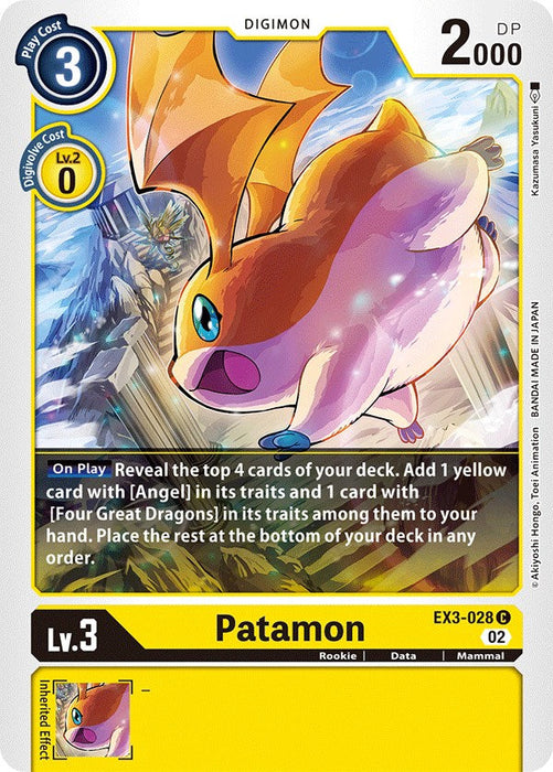 Patamon [EX3-028] [Draconic Roar] - Just $0.09! Shop now at Retro Gaming of Denver