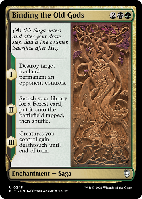 Binding the Old Gods (BLC-248) - Bloomburrow Commander - for just $0.07! 