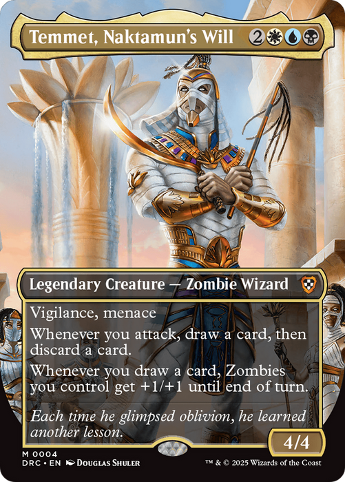 Temmet, Naktamun's Will (DRC-004) - Commander: Aetherdrift Foil - for just $0.10! 