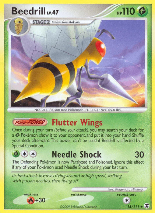 Beedrill (15/111) [Platinum: Rising Rivals] - for just $0.40! 