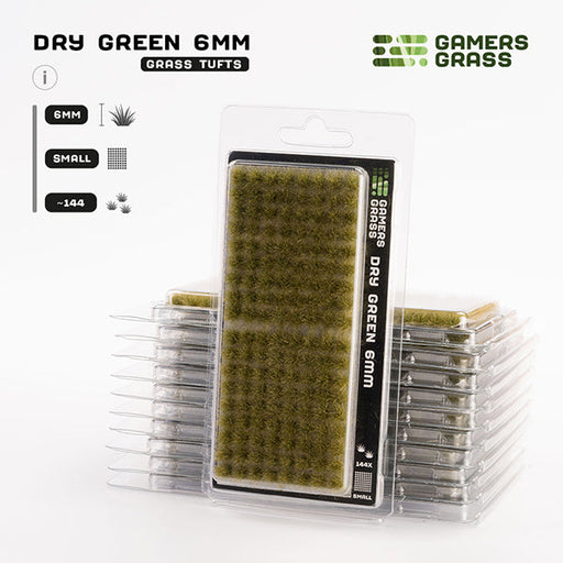 Gamers Grass Tufts: Dry Green 6mm- Small - for just $5.95! 