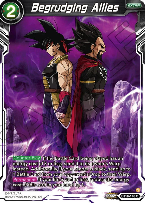 Begrudging Allies (BT18-140) [Dawn of the Z-Legends] - for just $0.10! 