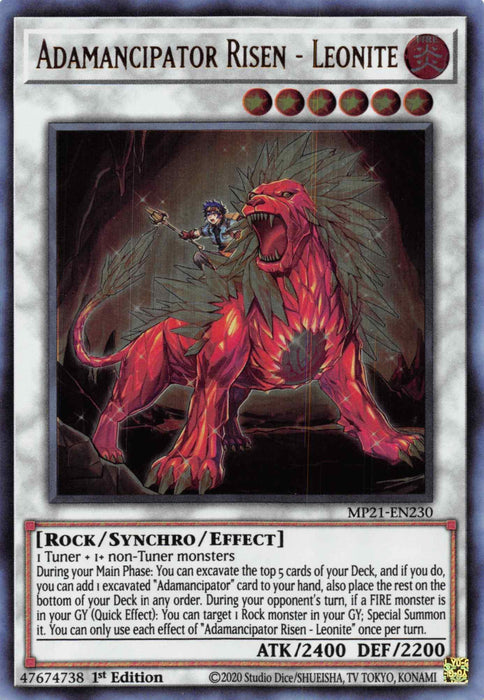 Adamancipator Risen - Leonite [MP21-EN230] Ultra Rare - for just $0.10! 