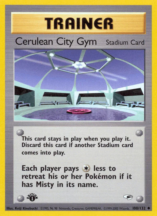 Cerulean City Gym (108/132) [Gym Heroes 1st Edition] - for just $0.60! 