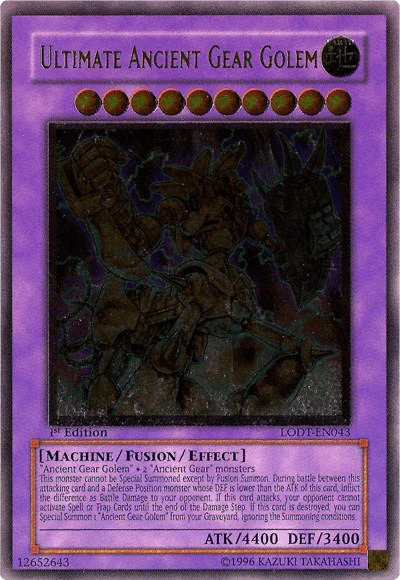 Ultimate Ancient Gear Golem [LODT-EN043] Ultimate Rare - for just $7.70! 