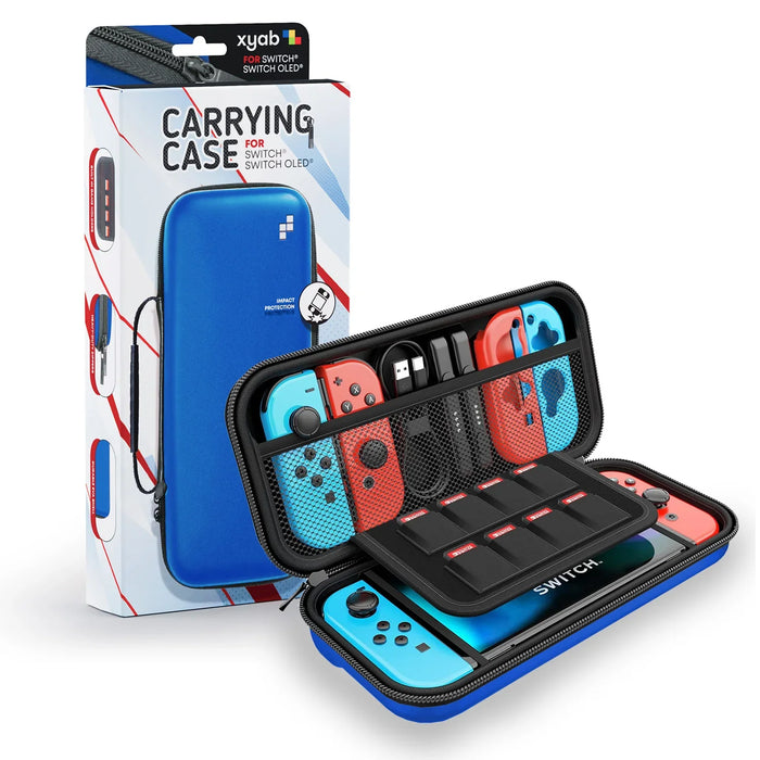Travel Hard Shell Carrying Case (Blue) for Nintentendo Switch & Switch OLED – Nintendo Switch Accessory (NS) - for just $14.99! 