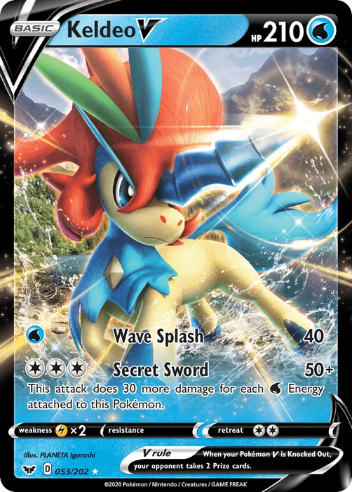 Keldeo V (053/202) [Sword & Shield: Base Set] - for just $0.55! 